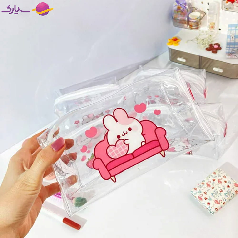 کیف آرایشی انجل طرح خرگوش و توت‌فرنگی